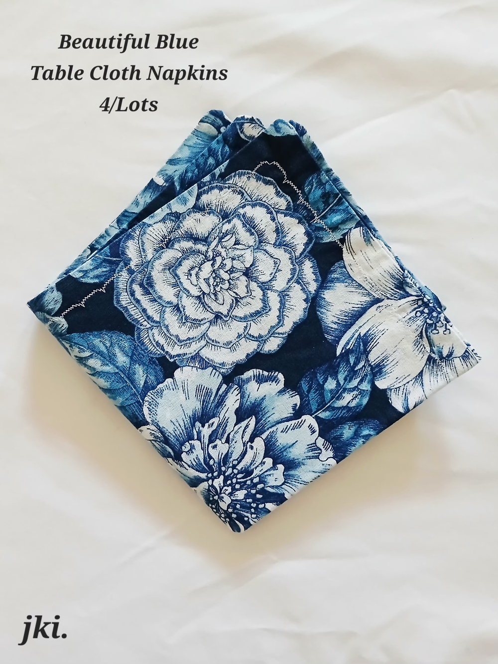 4Lots Beautiful blue Table Cloth Napkins